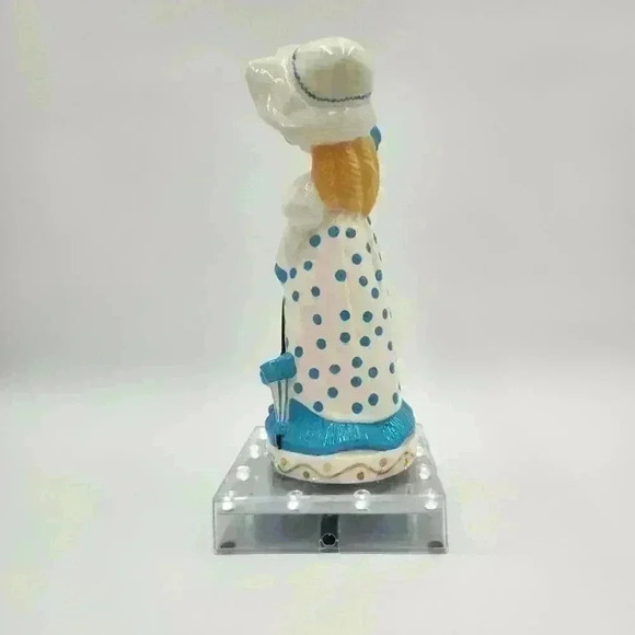 Sweet 10" Vintage Parasol Figurine For The Little Blonde‎ In Your Life! - Picture 7 of 12